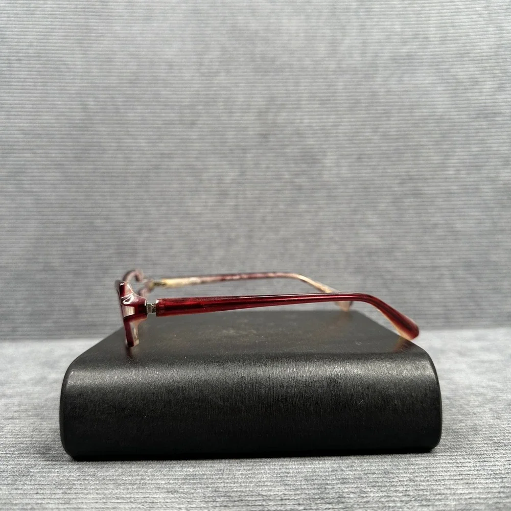 Alain Mikli A0514 15 Burgundy Marbled Rectangular y2k Eyeglasses Frames France